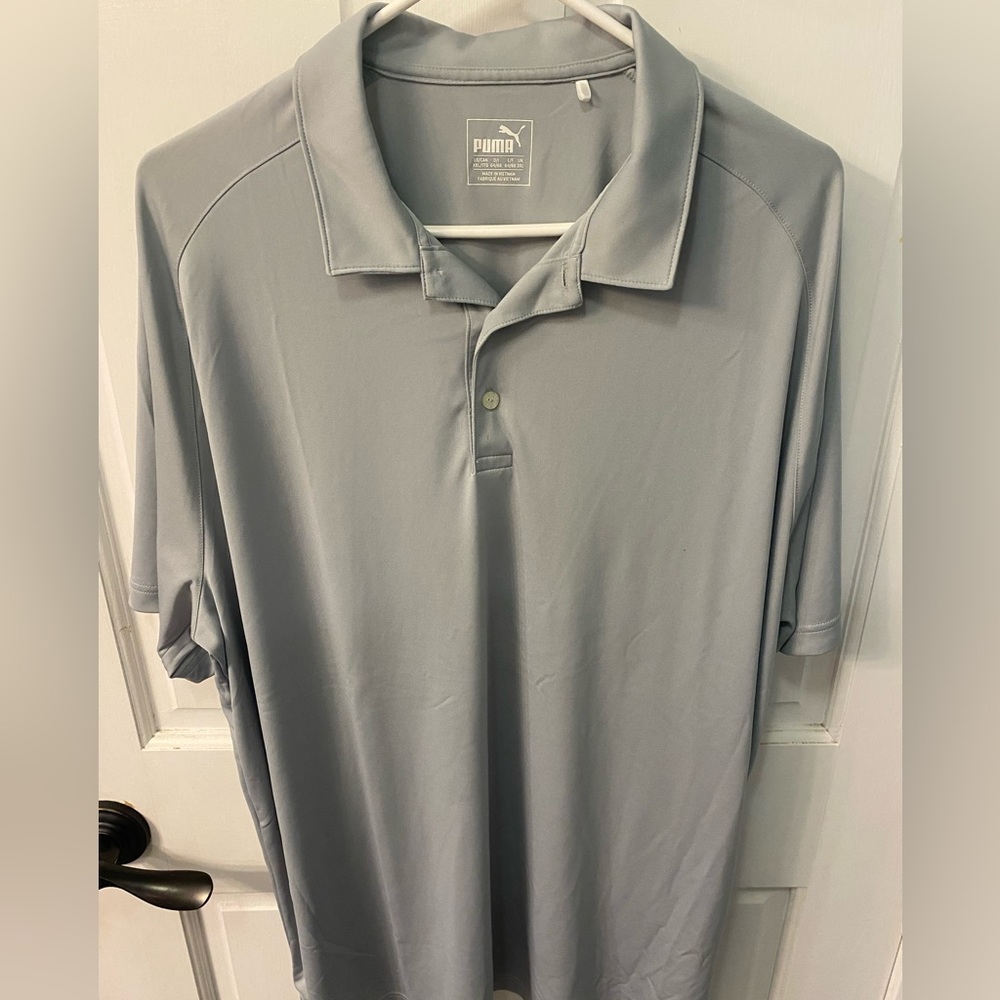 Puma Men’s Golf Shirt. Light Gray. XXL